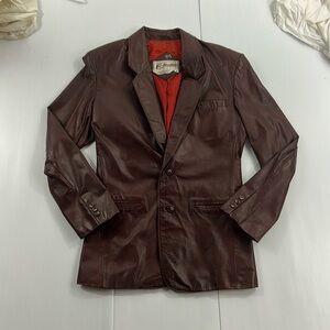 176. Men's chess king Brown Leather Jacket‎ (38)